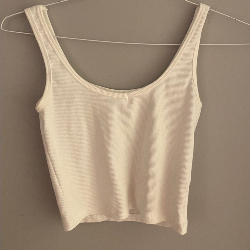 white tank top